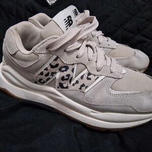 New Balance Women's Sneakers in Gray with Animal Print
